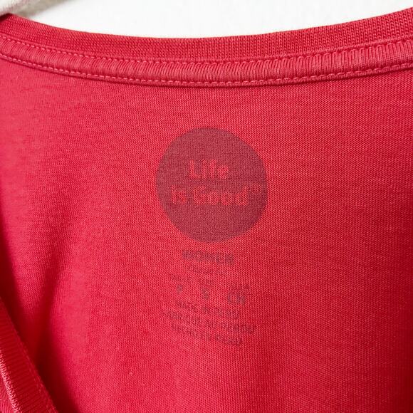 [Life Is Good] Gratitude Thank a Veteran Long Sleeve V-Neck T-Shirt Size Small S - Picture 10 of 12
